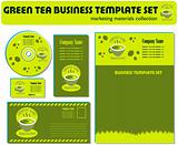 Green Tea Template Set Marketing Materials