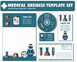 Medical Business Template set vector