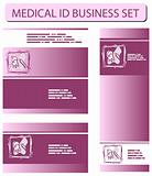 Medical ID business set with Dentist icons