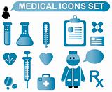 Set of simple medical symbols