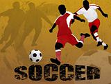 Soccer abstract background