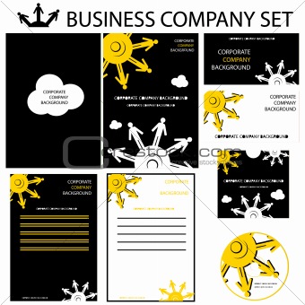 Corporate human presentation, report template. Cogs backgrounds,