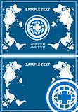 Medical backgrounds, blue international cross, text area. Great 