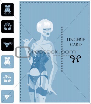 sexy woman, girl underwear background, card, poster, icons
