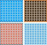 Vector puzzle backgrounds, wallpapers, pattern