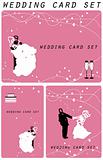 Wedding cards set, love, couple, paper poster, labels