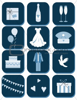 wedding event web button, emblem set, tag, button, emblem