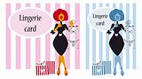 woman lingerie background, fake paper card, print label, sticker