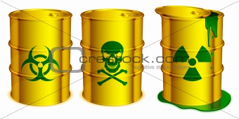 Toxic barrels.