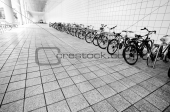 Bike parking area