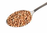 Buckwheat in a spoon