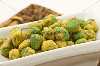 wasabi green peas