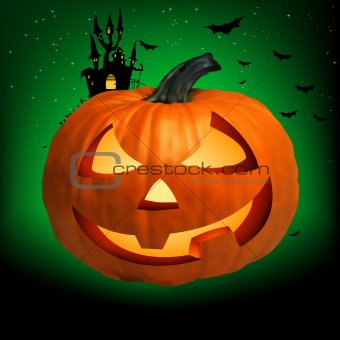 Happy Halloween Pumpkin, Jack O Lantern. EPS 8