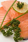 Salmon fillet with lime