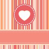Valentine card design template. EPS 8