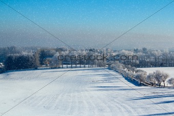 snowy winter scene