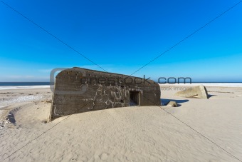 Bunker on a Danish beach