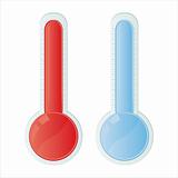 thermometers isolated on white
