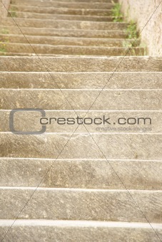 carved stone steps