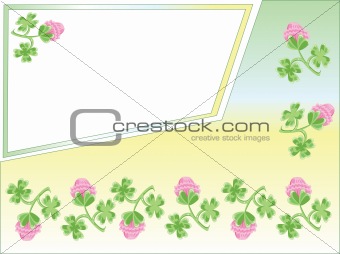 Background with clovers