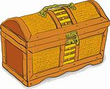 Ancient pirate chest - vector eps8