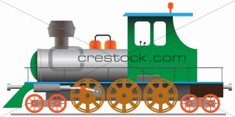 Steam locomotive - vector eps8