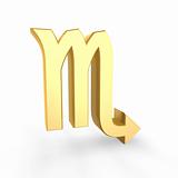 golden scorpio symbol of zodiac