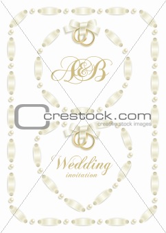 Wedding ribbon frame set 2