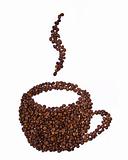 Mug shaped coffee beans