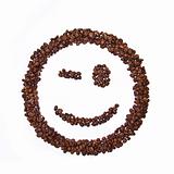 Smile shaped coffee beans