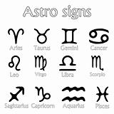 astro signs isolated on white