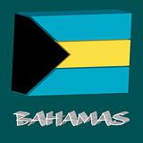 bahamas 3d flag