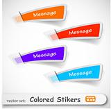 the abstract colored sticker set