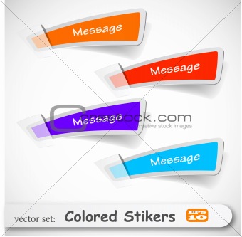 the abstract colored sticker set