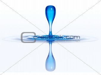 Isolated water drop.