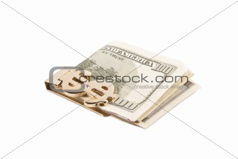 dollar with golden clip