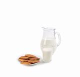 Milk and Cookies isolated
