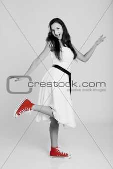 Red Shoes girl