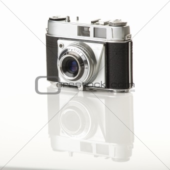 Old fashioned photography camera