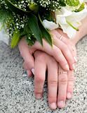 hands of new married