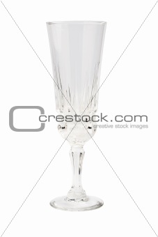 Empty glass isolated on a white background 