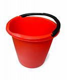  red plastic bucket 