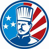 American Chef cook baker with stars and stripes