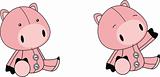 pig plush cartoon set11