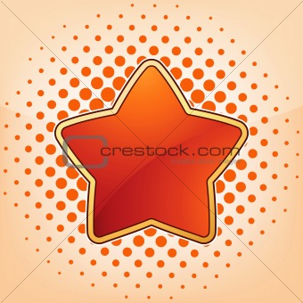 Vector star, abstract design element. EPS 8