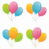 colorful birthday balloons