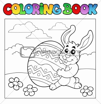 Coloring book with Easter theme 1