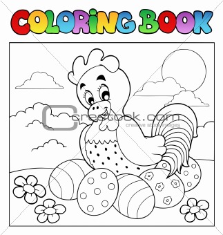 Coloring book with Easter theme 4