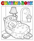 Coloring book with teddy bear 1