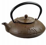 Traditional japanese cast iron teapot